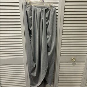 Elegant Gray Maxi Skirt